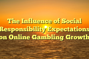 The Influence of Social Responsibility Expectations on Online Gambling Growth