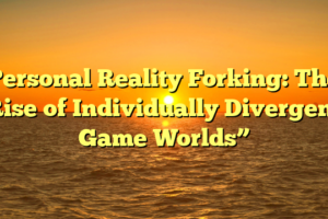 Personal Reality Forking: The Rise of Individually Divergent Game Worlds”