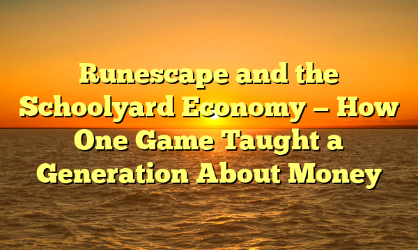 Runescape and the Schoolyard Economy — How One Game Taught a Generation About Money