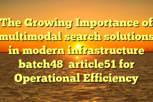 The Growing Importance of multimodal search solutions in modern infrastructure batch48_article51 for Operational Efficiency